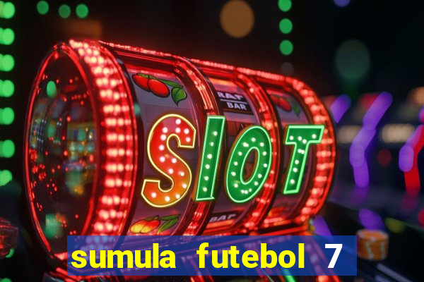 sumula futebol 7 society excel